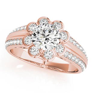 Natural 1.39 CTW Diamond Engagement Ring 14K Rose Gold: Natural 1.39 CTW Diamond Engagement Ring 14K Rose Gold Manufacturer's Suggested Retail Price: $ 21000.00 Product Type: Engagement Ring Stone1 Type: 1 Diamond @ 1 CTW Stone1 Color: G Stone1 Clarity: