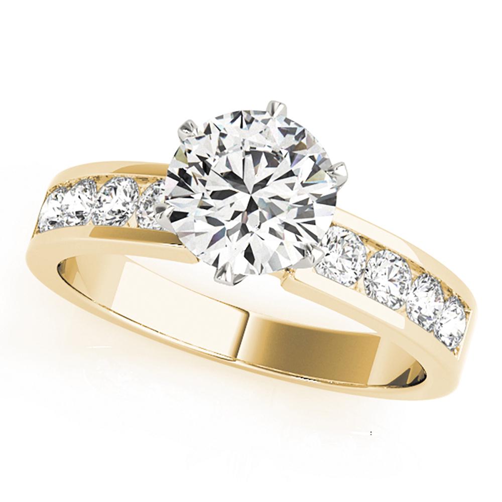 Natural 1.31 CTW Diamond Engagement Ring 18K Yellow Gold: Natural 1.31 CTW Diamond Engagement Ring 18K Yellow Gold Manufacturer's Suggested Retail Price: $ 10600.00 Product Type: Engagement Ring Stone1 Type: 1 Diamond @ 0.75 CTW Stone1 Color: G Stone1 Clarit