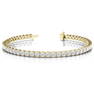 Natural 14.8 CTW Diamond Bracelet 18K Yellow Gold