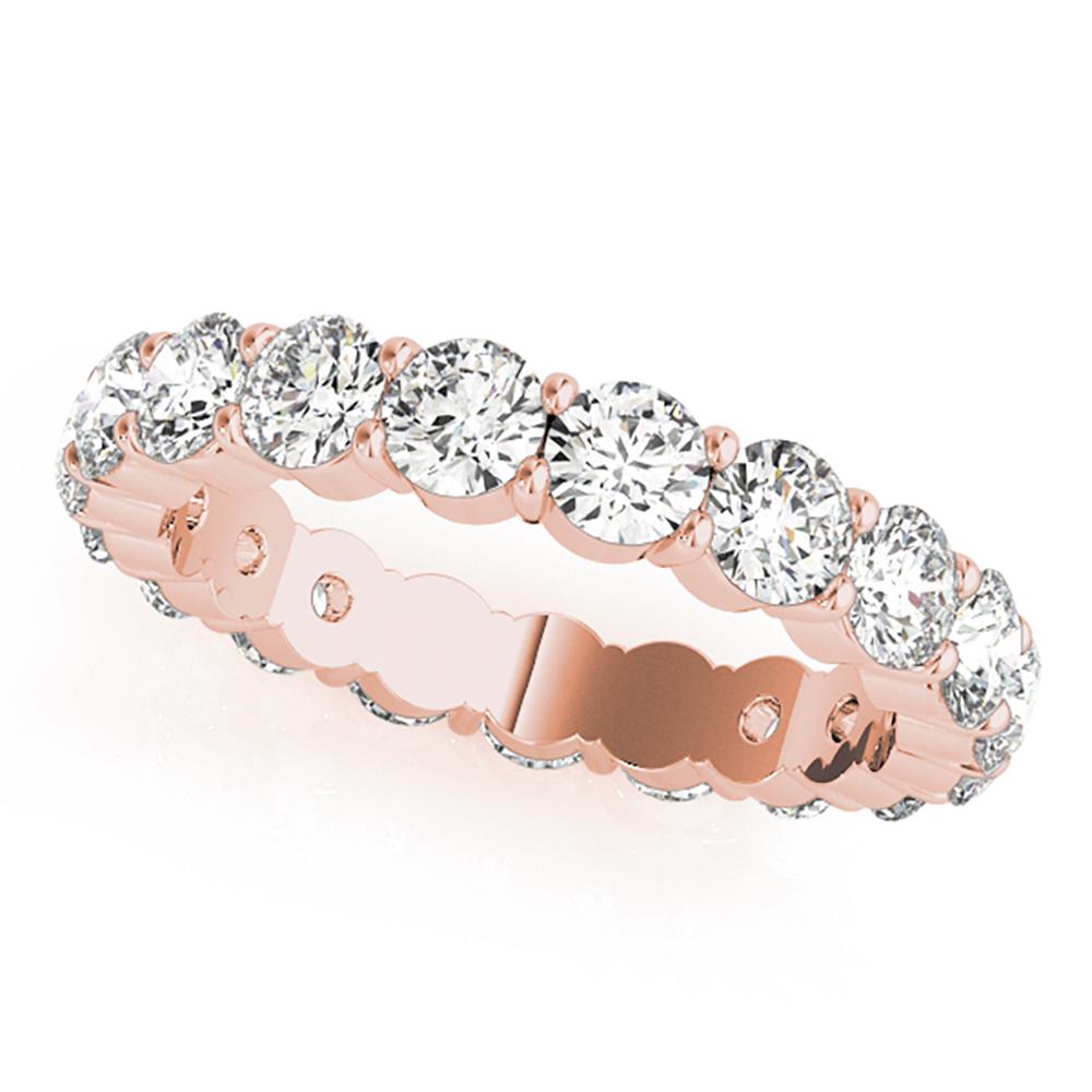 Natural 1.9 CTW Diamond Eternity Ring 18K Rose Gold: Natural 1.9 CTW Diamond Eternity Ring 18K Rose Gold Manufacturer's Suggested Retail Price: $ 4300.00 Product Type: Diamond Eternity Ring Stone1 Type: 19 Diamond @ 1.9 CTW Stone1 Color: G Stone1 Clarit