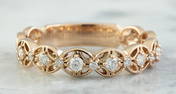 0.25 CTW 14K Rose Gold Diamond Ring