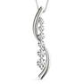 Natural 0.76 CTW Diamond Pendant 18K White Gold