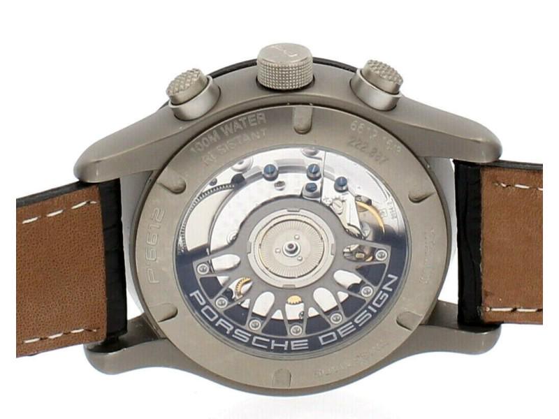 Porsche Design P6612 Dashboard Chronograph Titanium: Porsche Design P6612 Dashboard Chronograph Titanium ------ Product Code: 175151250073-E ------ Brand: Porsche Design ------ Condition: Pre-Owned ------ Model: Porsche Design Dashboard ------ Details: