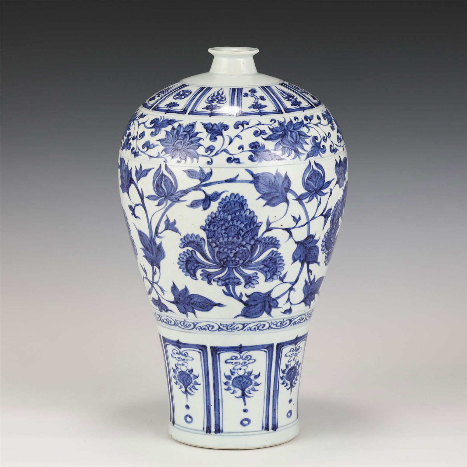 BLUE & WHITE FLOWERS MEIPING JAR (1 of 10)