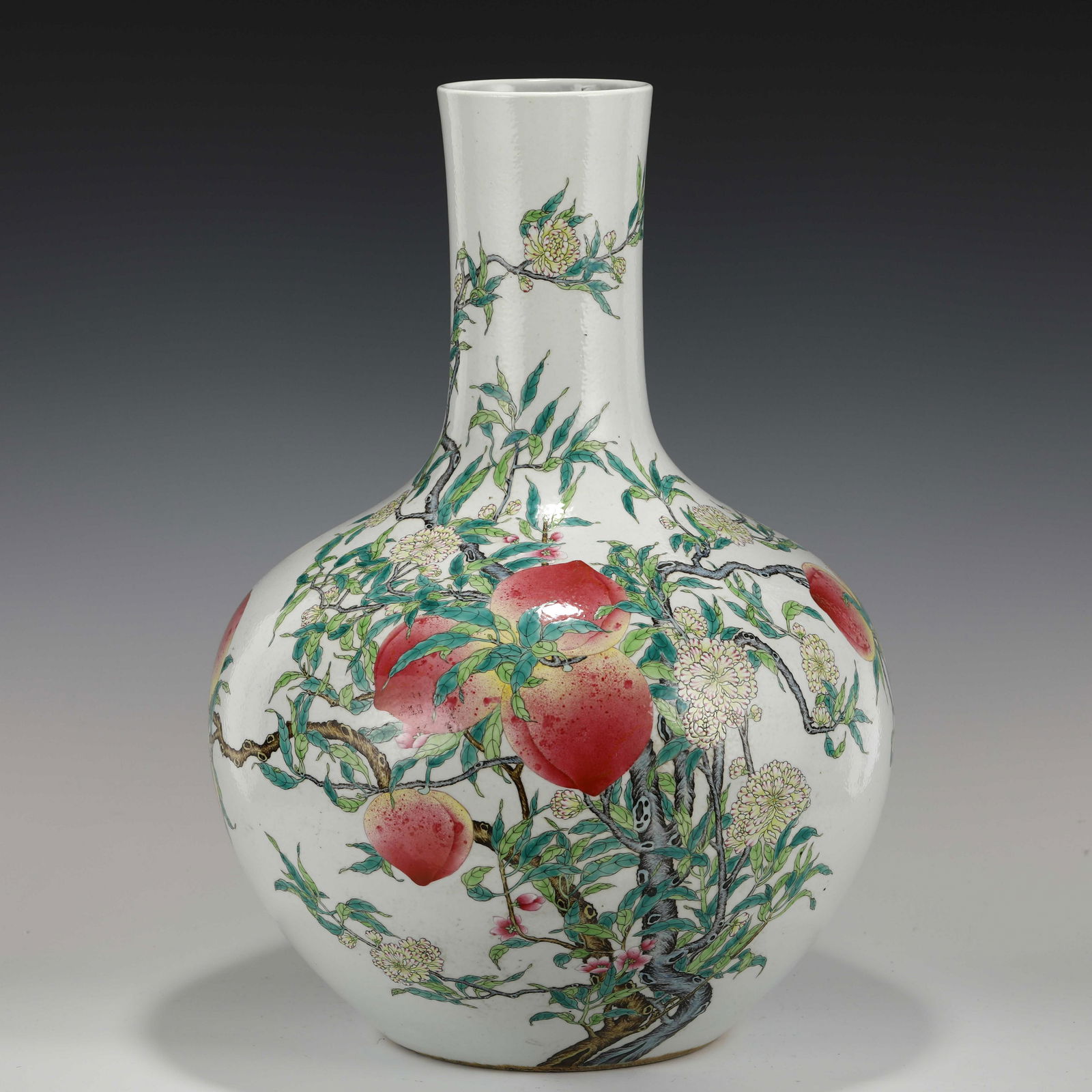 QIANLONG FAMILLE ROSE CELESTIAL VASE (1 of 10)