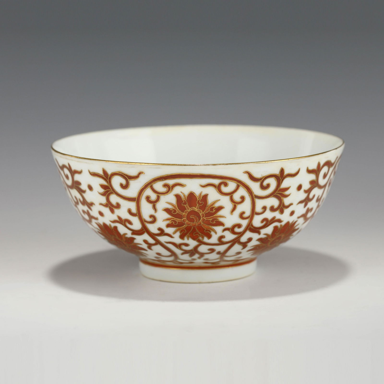 QING DAOGUANG RED & GILT BOWL (1 of 10)