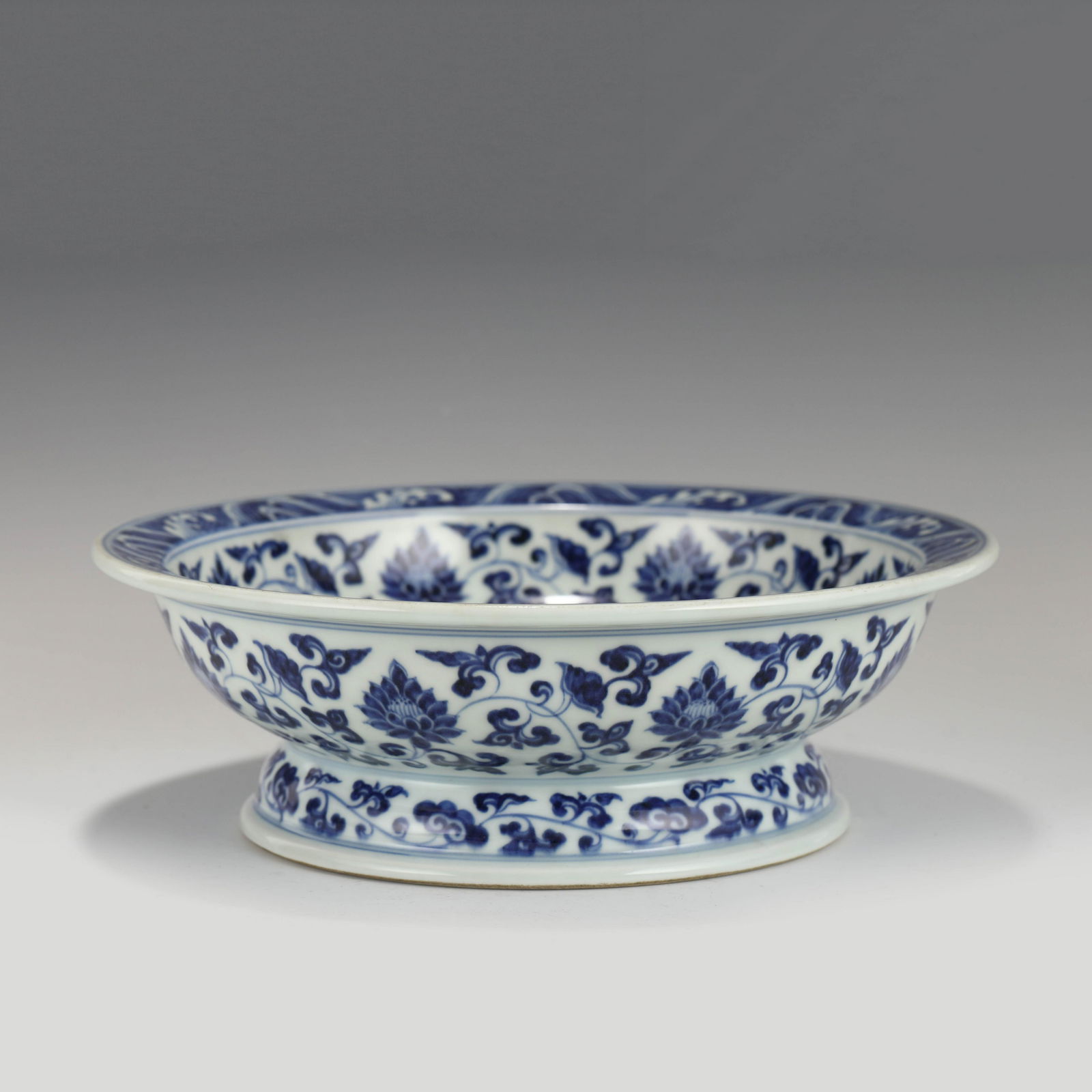 XUANDE BLUE & WHITE FLORAL PLATE (1 of 10)