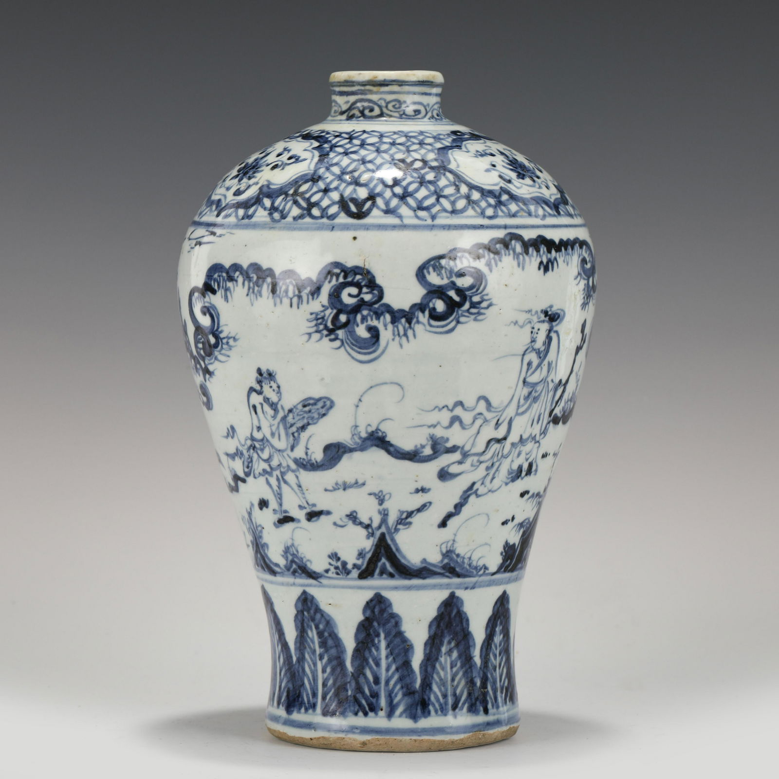 MING BLUE & WHITE PLUM VASE (1 of 10)