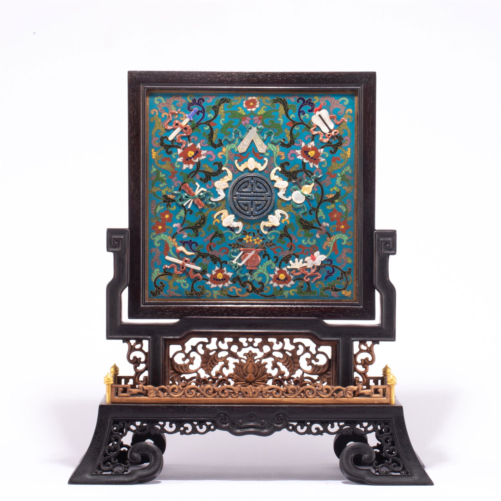 A ZITAN WOODEN TABLE SCREEN (1 of 16)