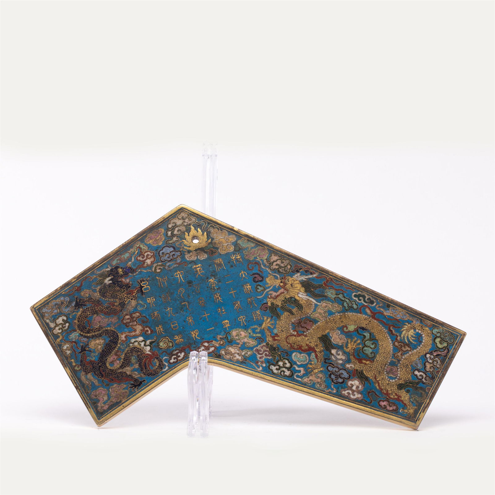 A CLOISONNE DRAGON PATTERN ORNAMENTS (1 of 9)