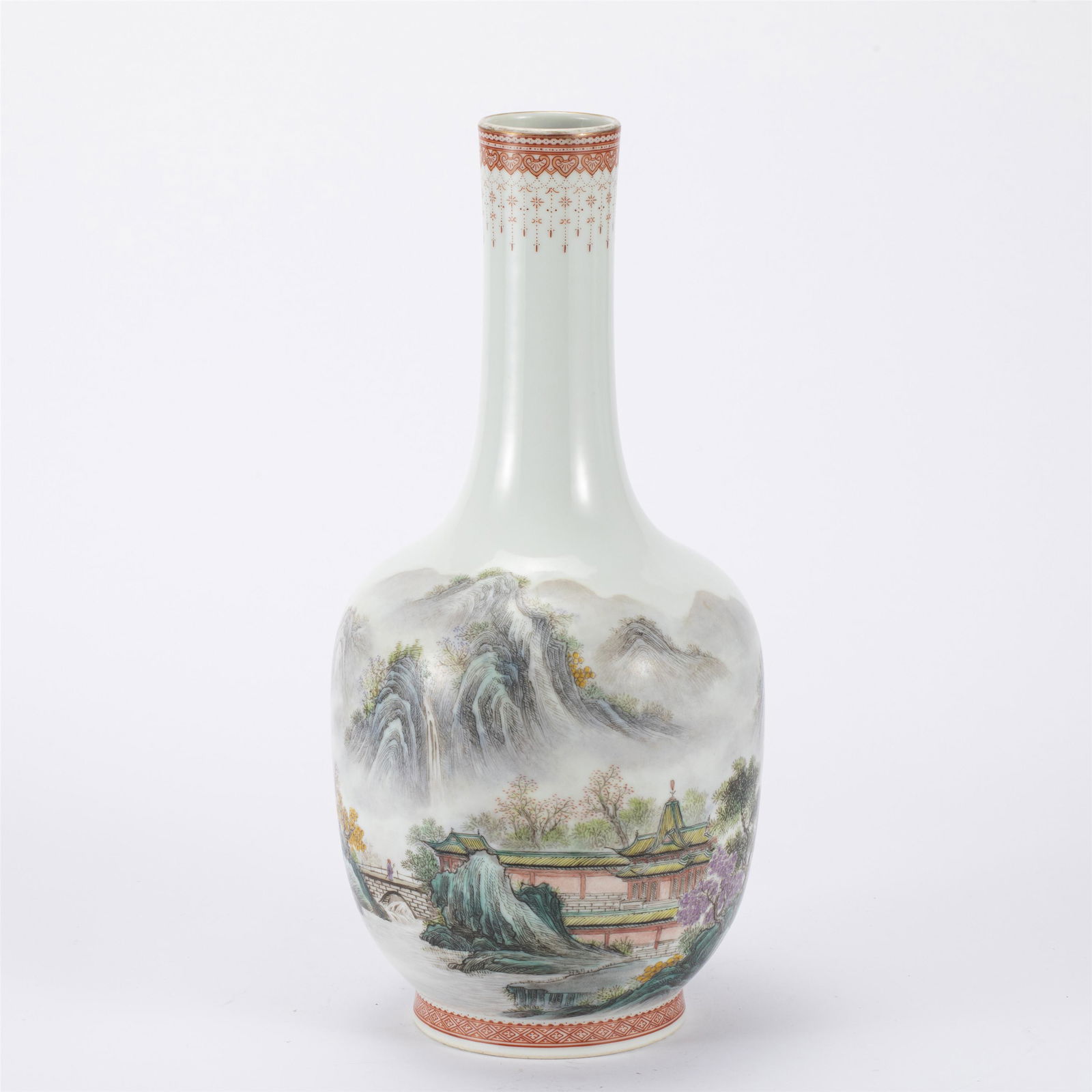 A FAMILLE ROSE PORCELAIN VASE,QIANLONG (1 of 10)