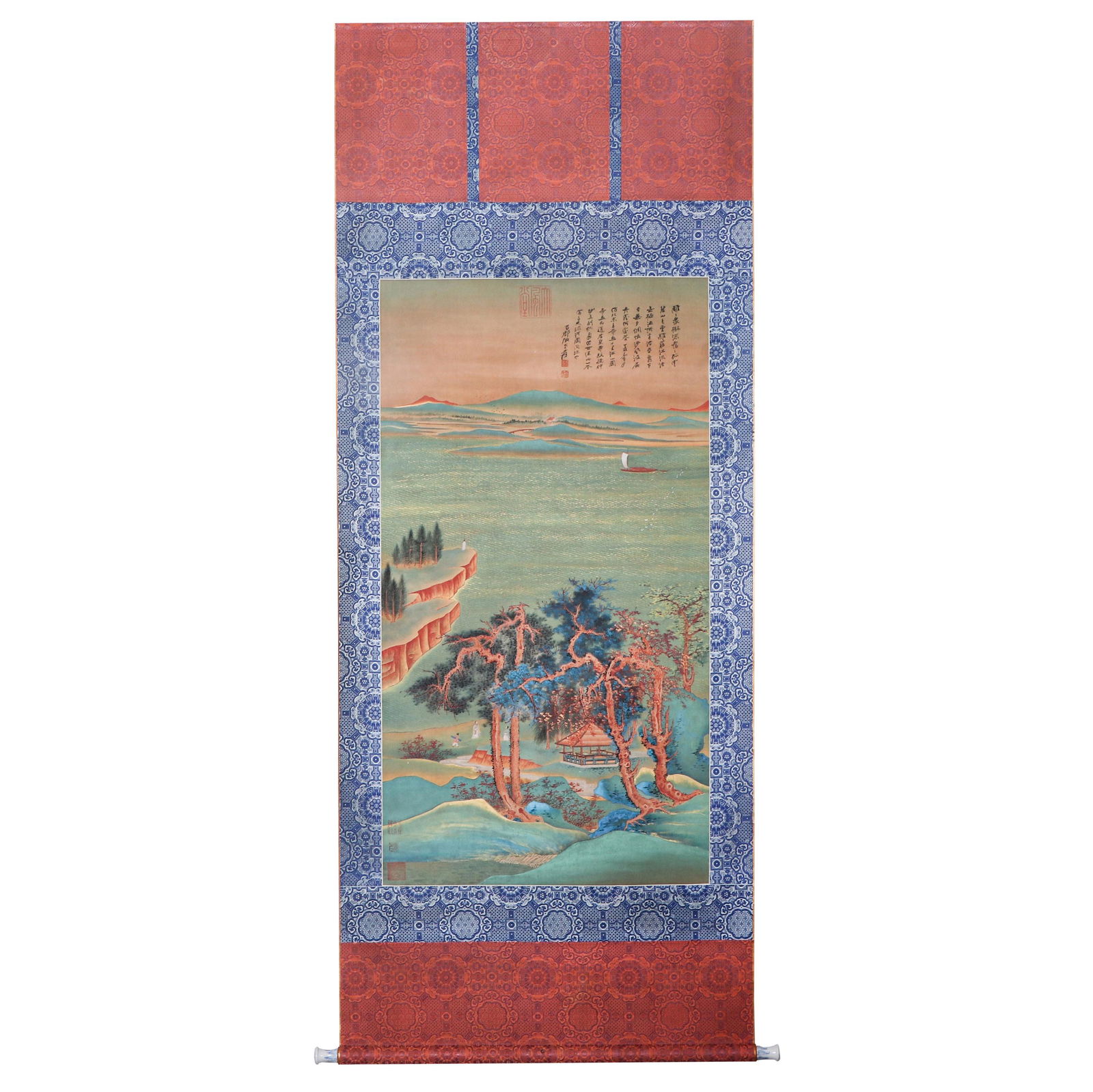 A CHINESE PAINTING OF LANDSCAPE ,QIGNED ZHANG DAQIAN (1 of 8)