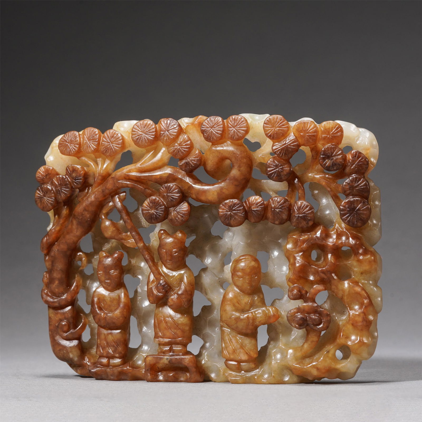 A WHITE JADE QIAOSE PENDANT,QING (1 of 7)