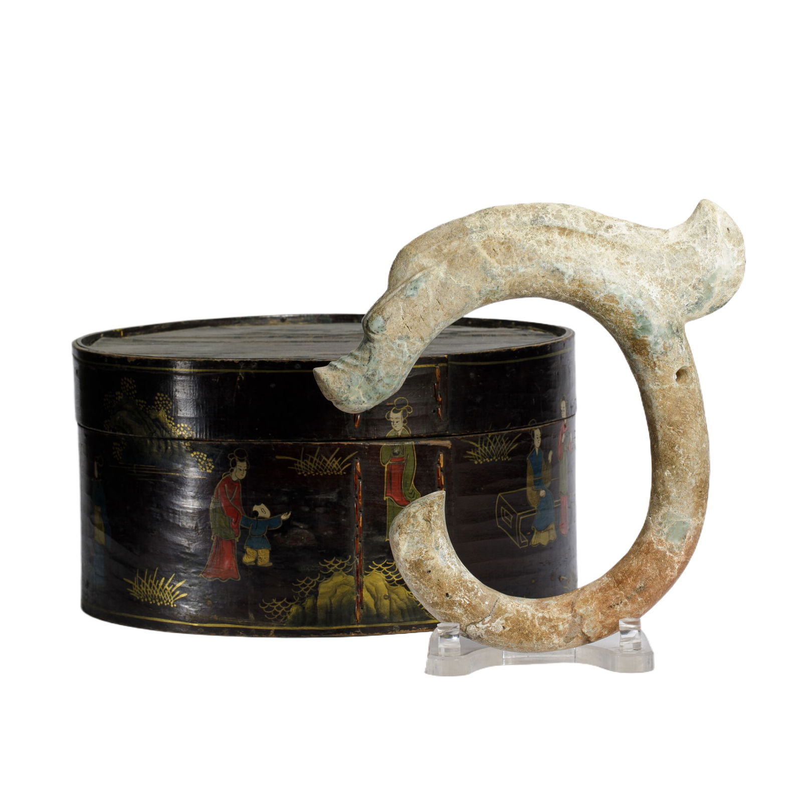 A CARVED JADE PIG DRAGON (1 of 13)