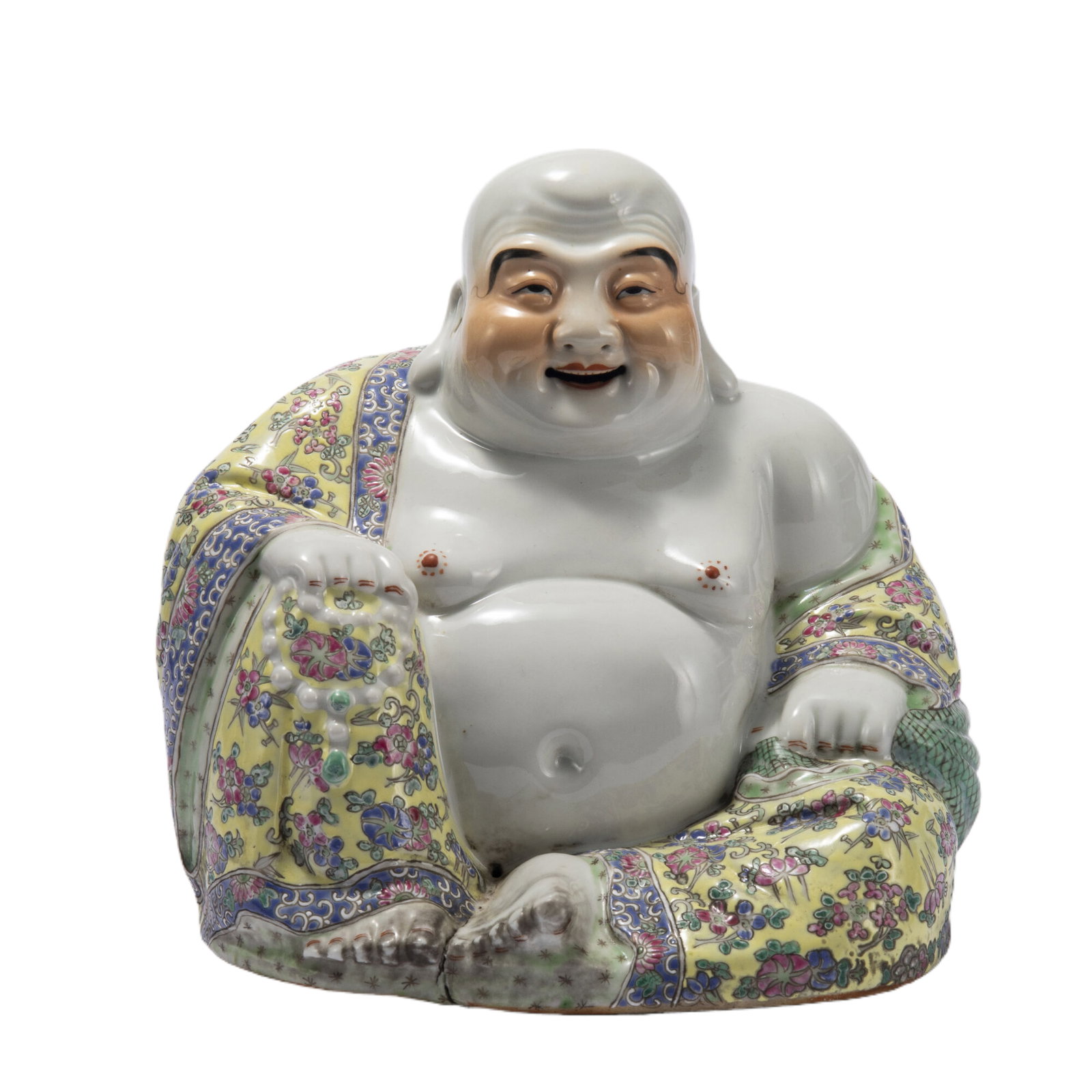 A CHINESE FAMILLE ROSE PORCELAIN BUDDAI (1 of 12)