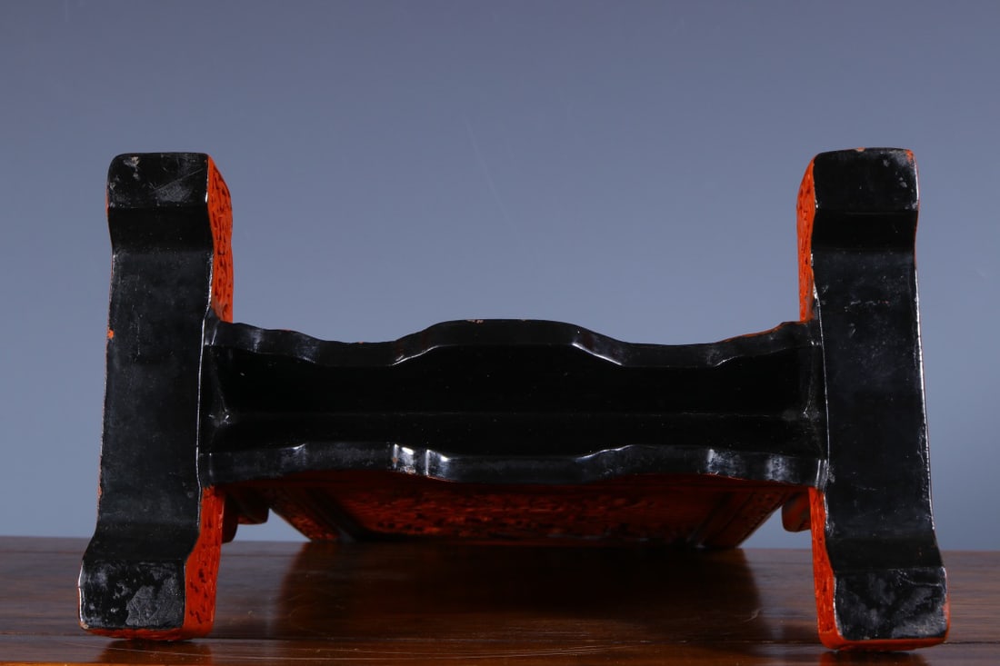 A CHINESE CINNABAR LACQUER TABLE SCREEN - 9