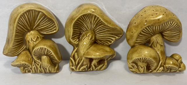 Vintage Ceramic Mushroom Set of 3 (1 of 5)
