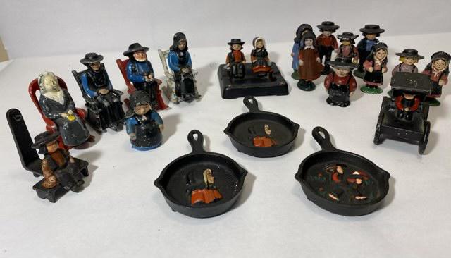 Lot #1 Amish Cast Iron Figurines (1 of 6)