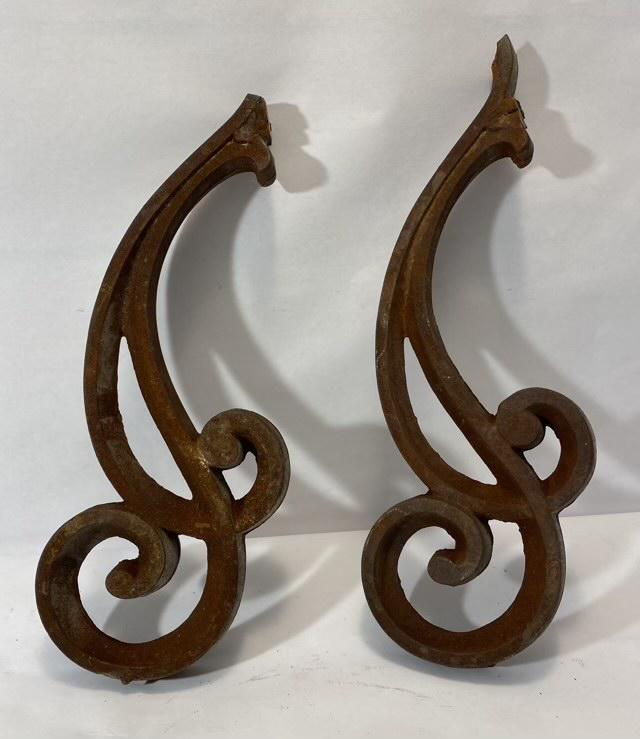 Cast Iron Scroll Pair (1 of 5)