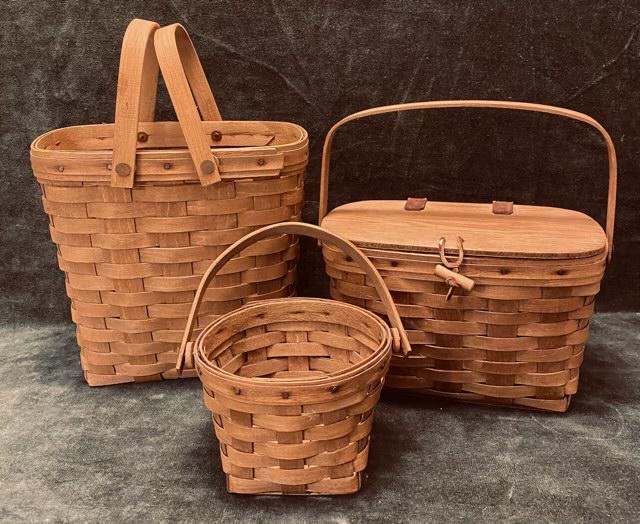 Lot of 3 Longaberger Baskets (1 of 7)