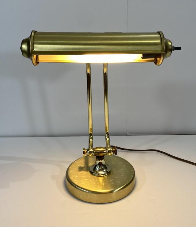 Adjustable Brass Desk Lamp (1 of 4)