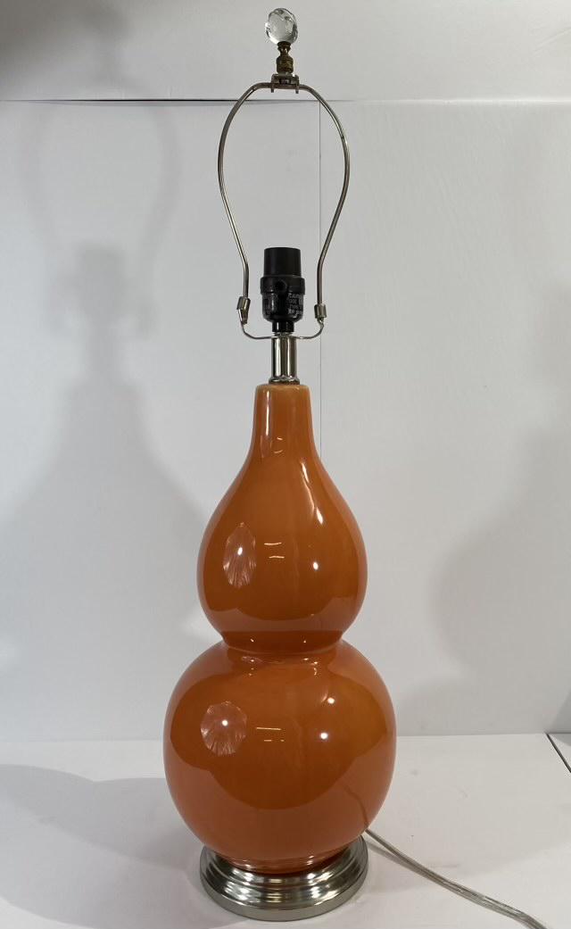 Orange Ceramic Lamp (1 of 3)