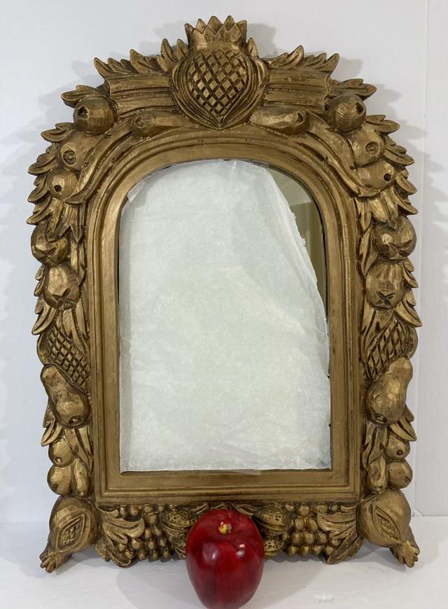 Chalkware Pineapple Mirror - Gold (1 of 4)