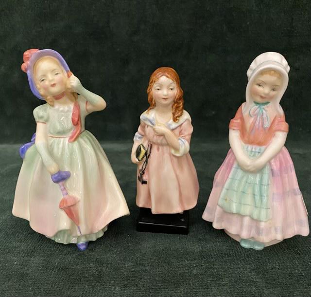 Royal Doulton Lot of 3 Figurines: Lot of 3 figurines, Babie, Tootles and Little Nell