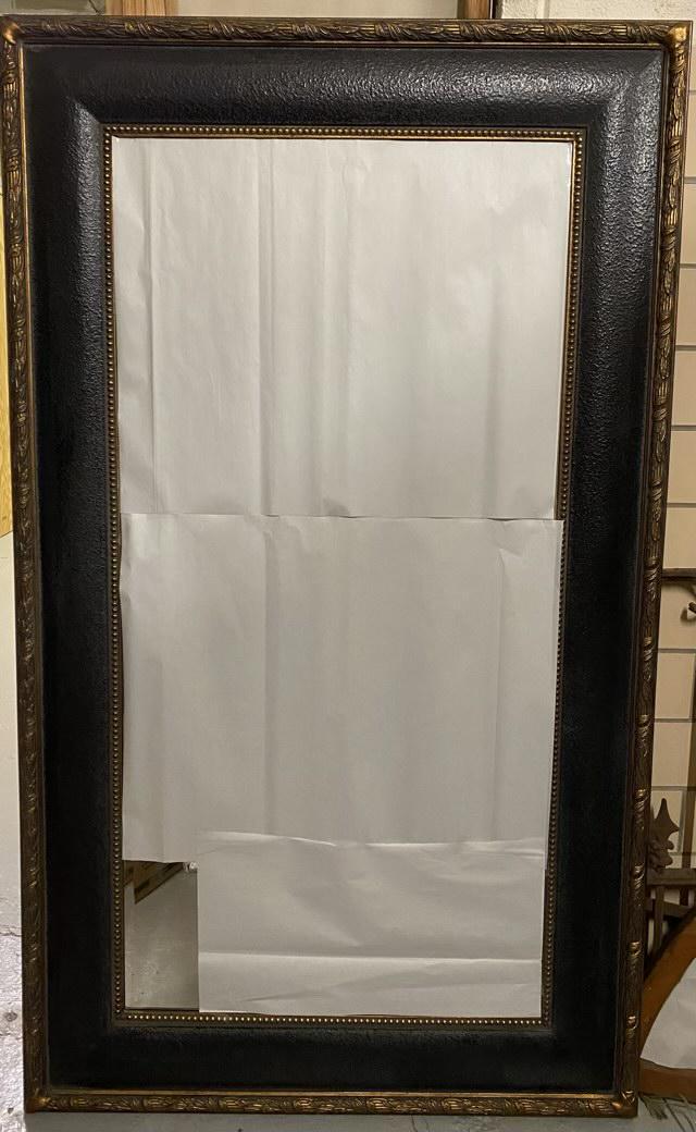 Large Gold/Black Decorative Mirror (1 of 3)