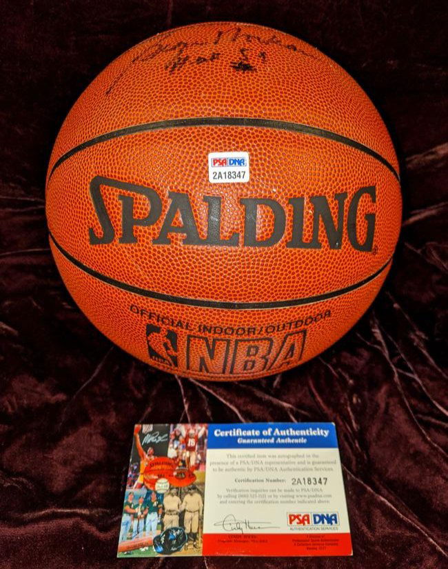 George Mikan autographed basketball - PSA / DNA (1 of 4)