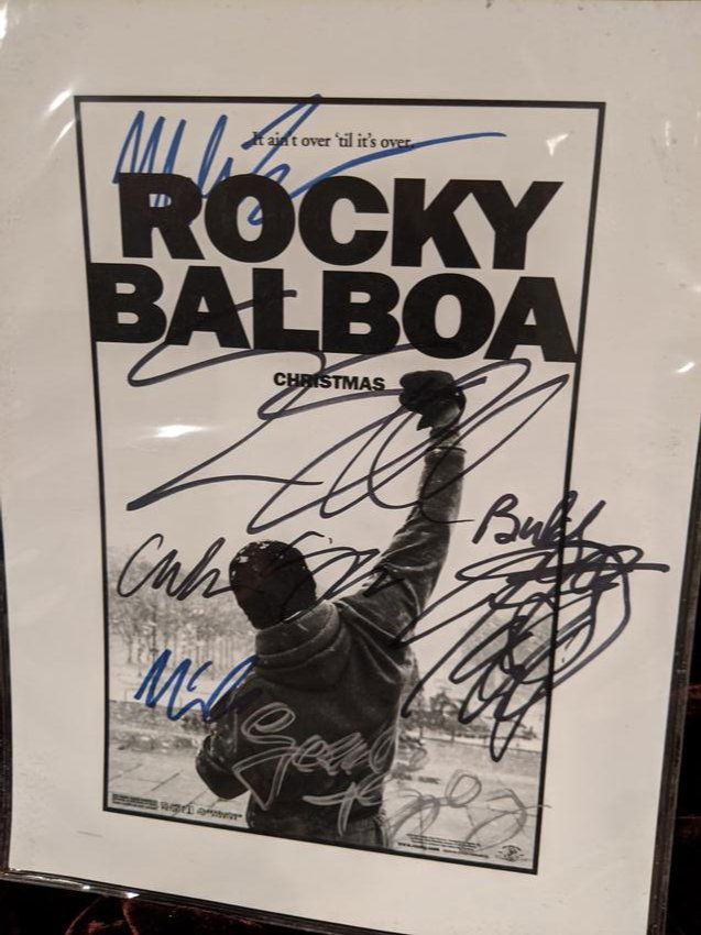 Rocky Balboa poster signed Stallone, Tyson & others (1 of 3)
