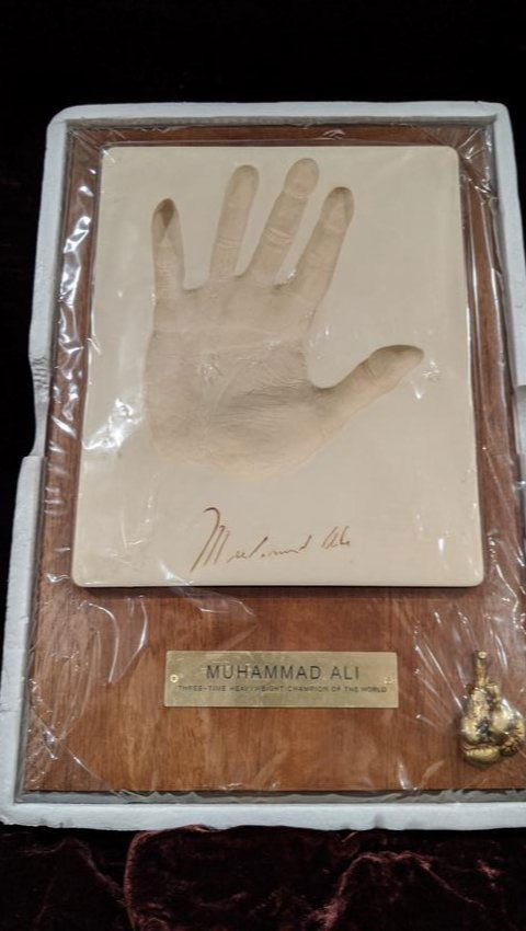 Muhammad Ali hand and signature imprint (1 of 6)