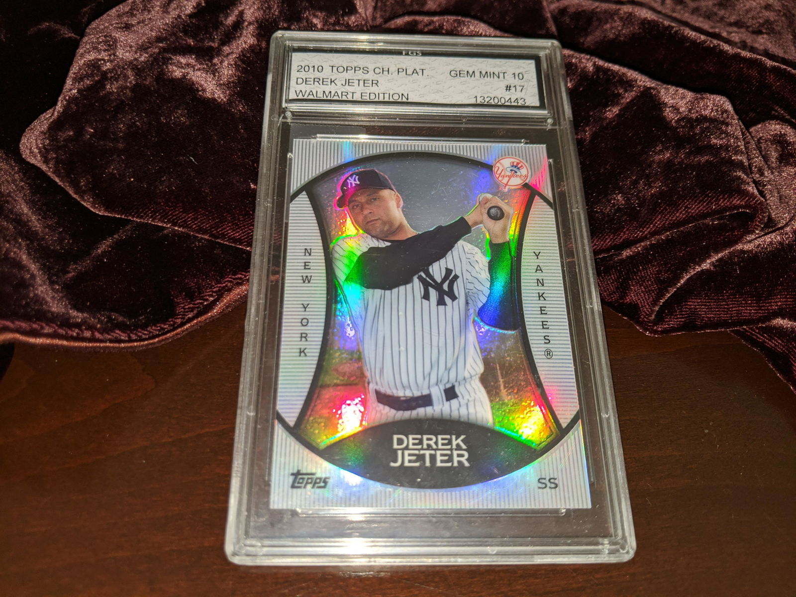 2010 Topps Ch. Plat. Derek Jeter #17 - FGS Gem Mint 10 (1 of 5)