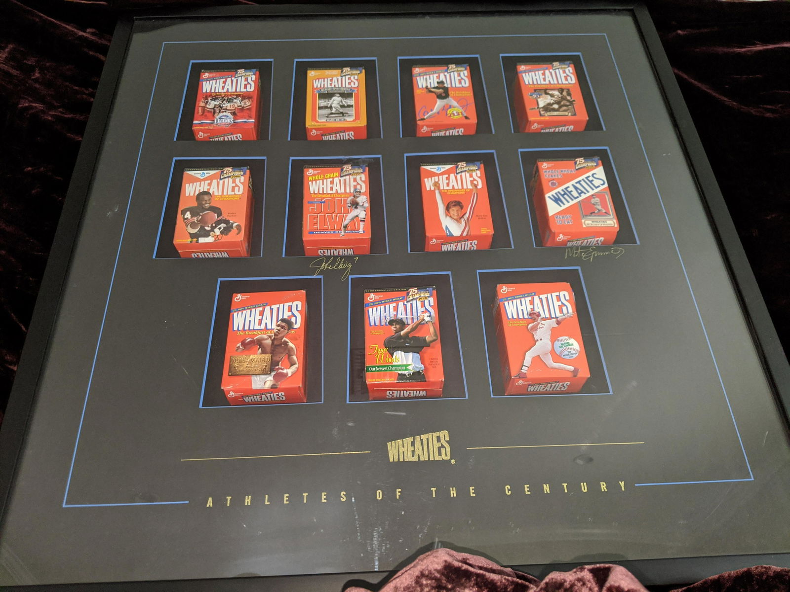 Wheaties Commemorative Edition boxes signed John Elway (1 of 3)