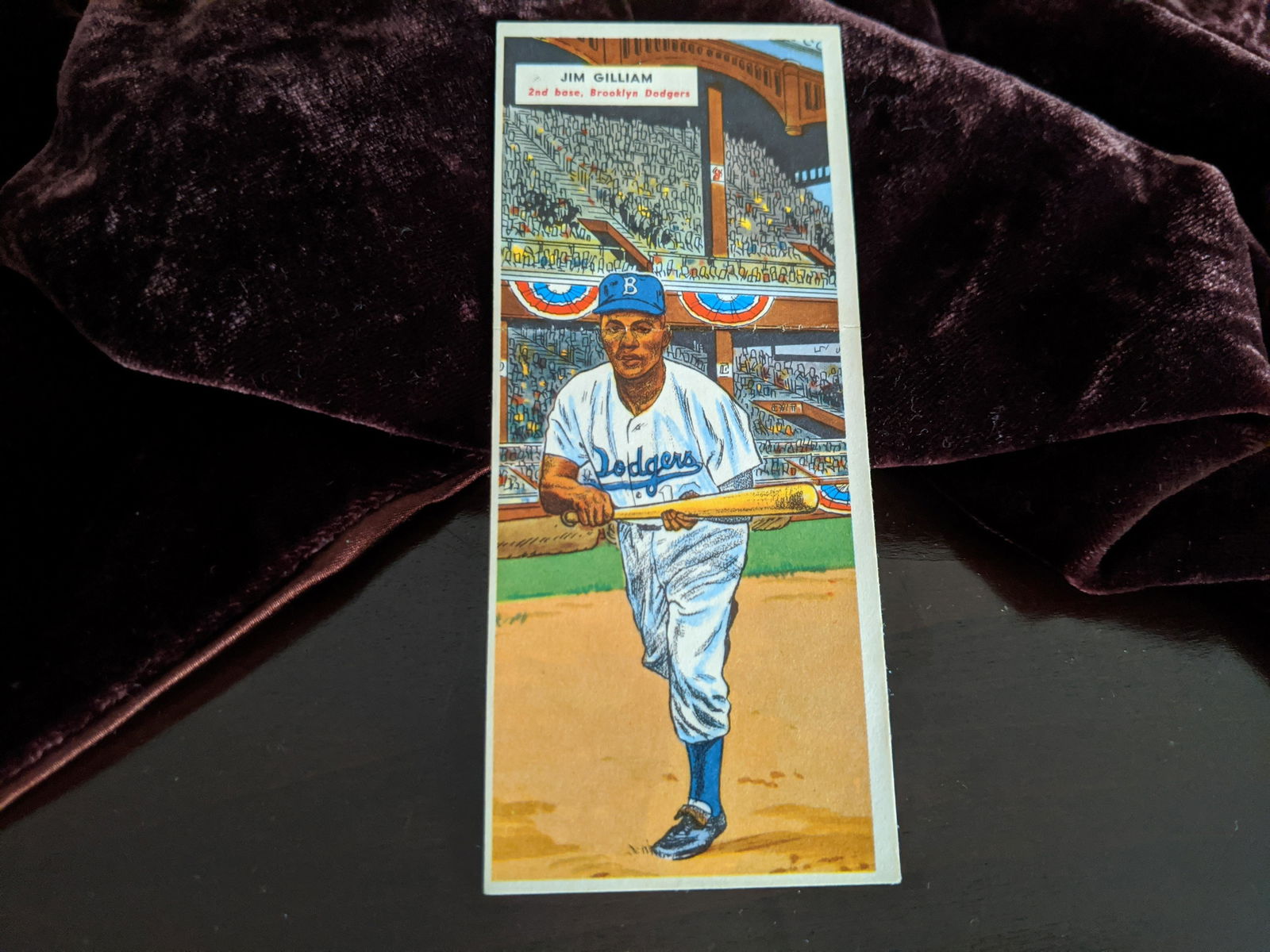 1955 Topps Double Header #129 Gilliam / Kinder (1 of 3)