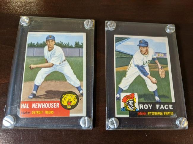 1953 Topps Roy Face & Hal Newhouser: 1953 Topps Roy Face #246 & 1953 Topp Hal Newhouser #228. See photos for condition.