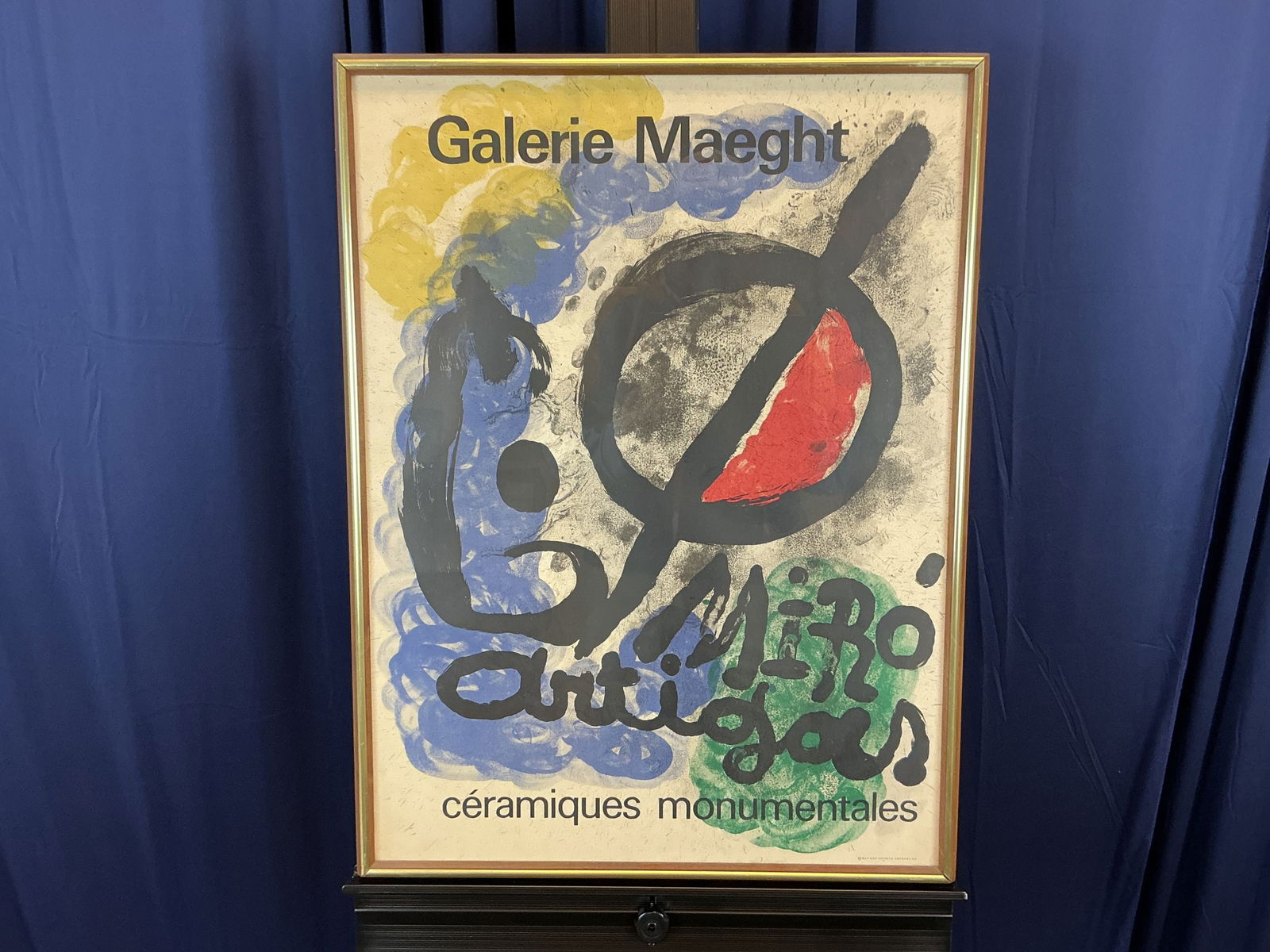 JOAN MIRO AFTER EXHIBITION POSTER 1960'S "CERAMIQUES MONUMENTALES" (1 of 4)