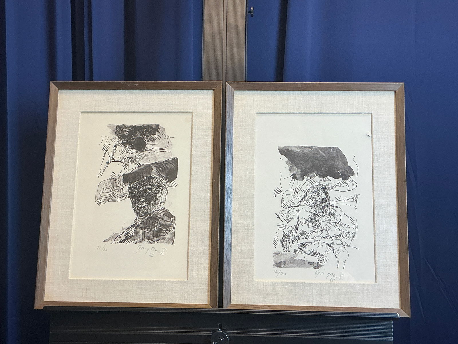 LEONEL GONGORA LOT OF TWO (2)  ETCHINGS SIGNED NUMBERED (1 of 5)