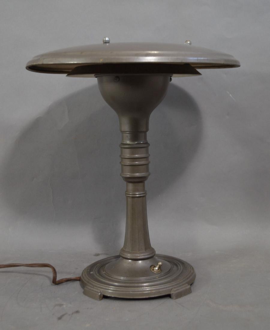 INDUSTRIAL AGE 1930S MUSHROOM FORM TABLE LAMP 13.5" (1 of 3)