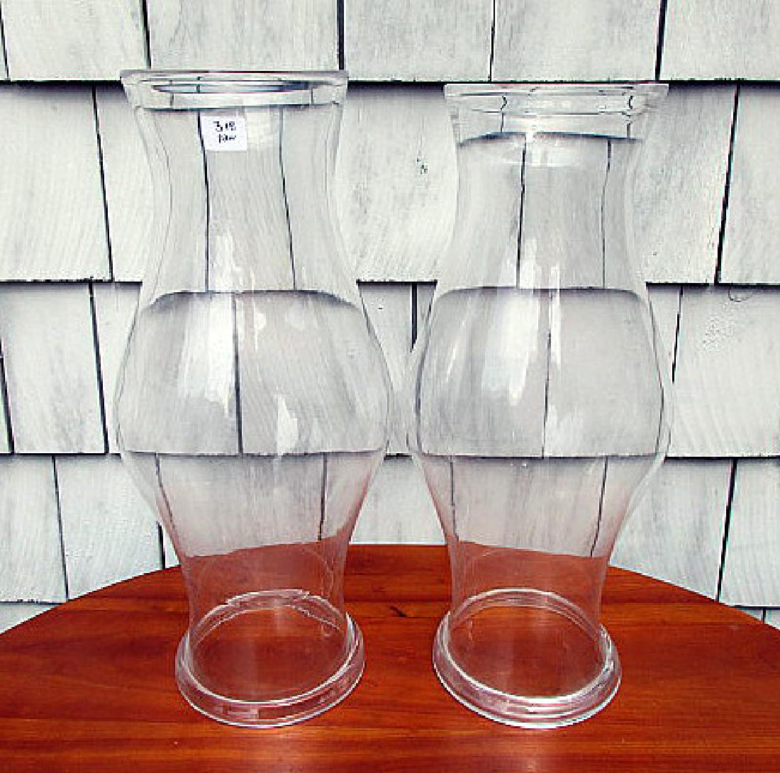PR LARGE FOLDED RIM GLASS HURRICANE SHADES (1 of 2)