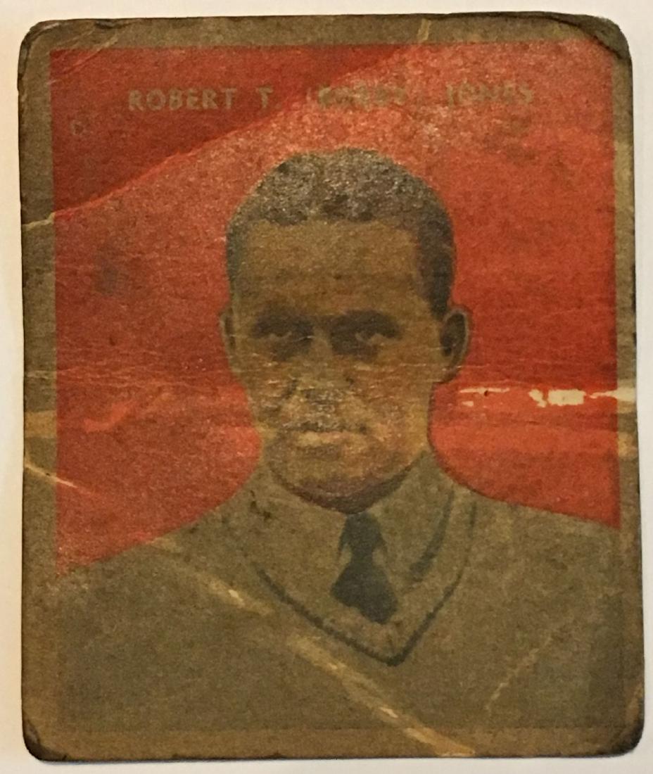 RARE BOBBY JONES 1930 US CARAMEL GOLF CARD EAST BOSTON (1 of 3)