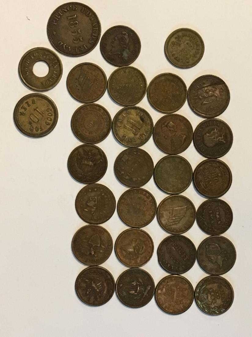 26 CIVIL WAR TOKENS (1 of 4)