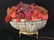 A FINE VICTORIAN BRONZE AND CZECH GLASS BASKET OF FRUIT - 3