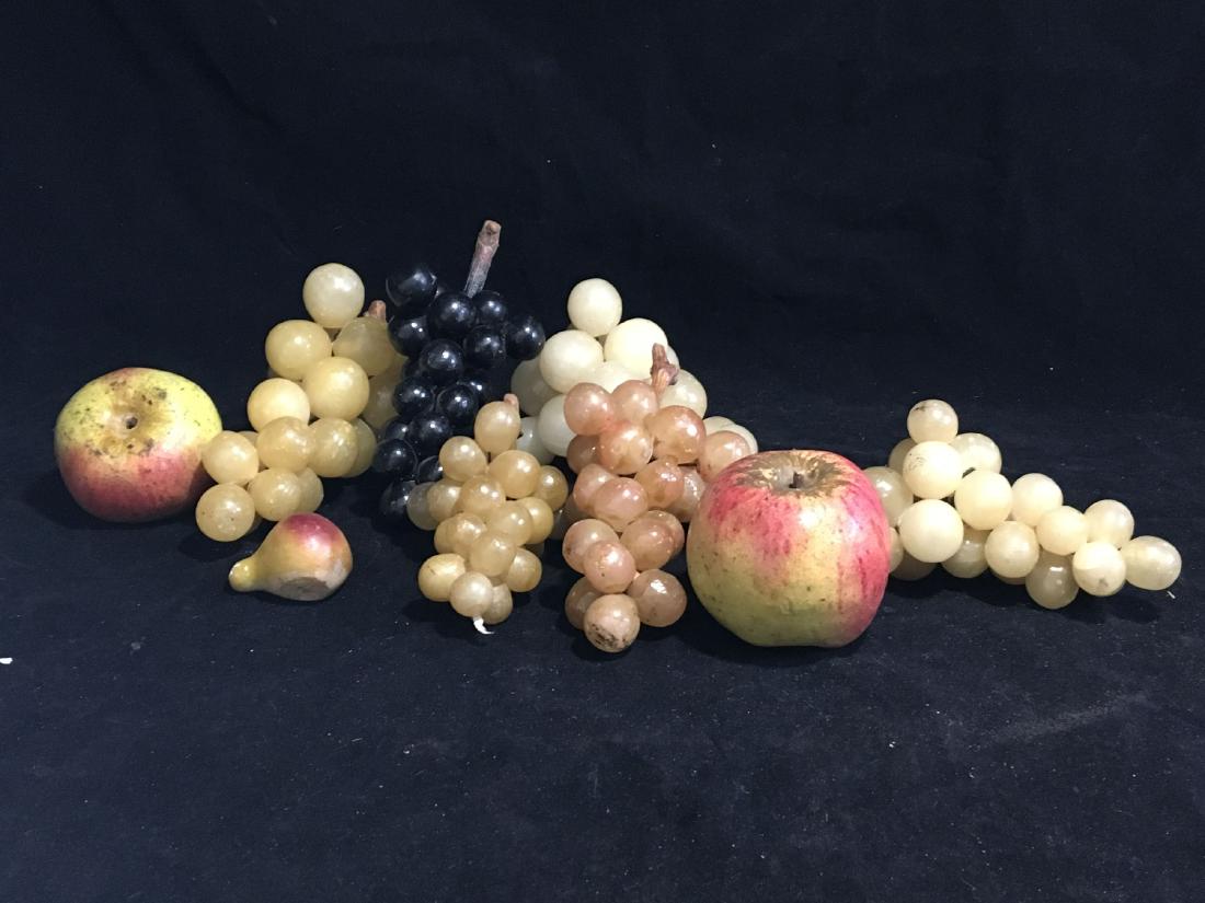 Six bunches of carved alabaster grapes a carved (1 of 1)