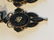 A STUNNING PAIR OF ANTIQUE 14K GOLD AND ONYX DROP - 2