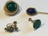 14K GOLD STICKPIN AND 3 SINGLE 14K EARRINGS 14.5 GRAMS - 2