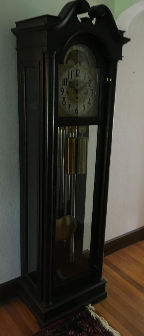 BLACK FOREST TALL CASE CLOCK WITH MOON DIAL FACE (1 of 9)