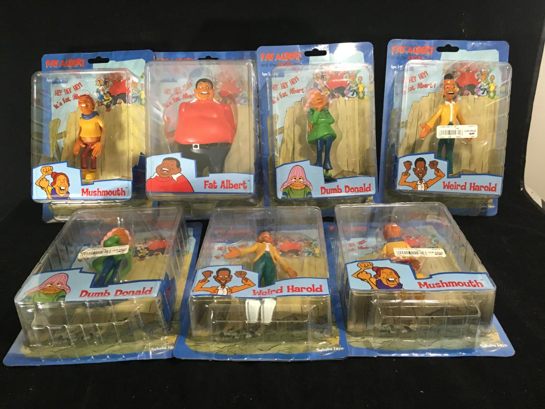 LOT OF 7 2005 FAT ALBERT SABABA MIB ACTION FIGURES (1 of 7)