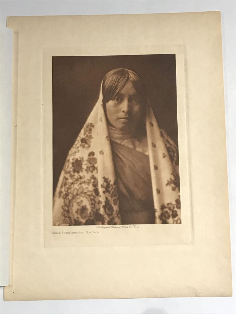 EDWARD CURTIS ORIGINAL PHOTOGRAVURE  "WALRIN (MEDICINE (1 of 5)