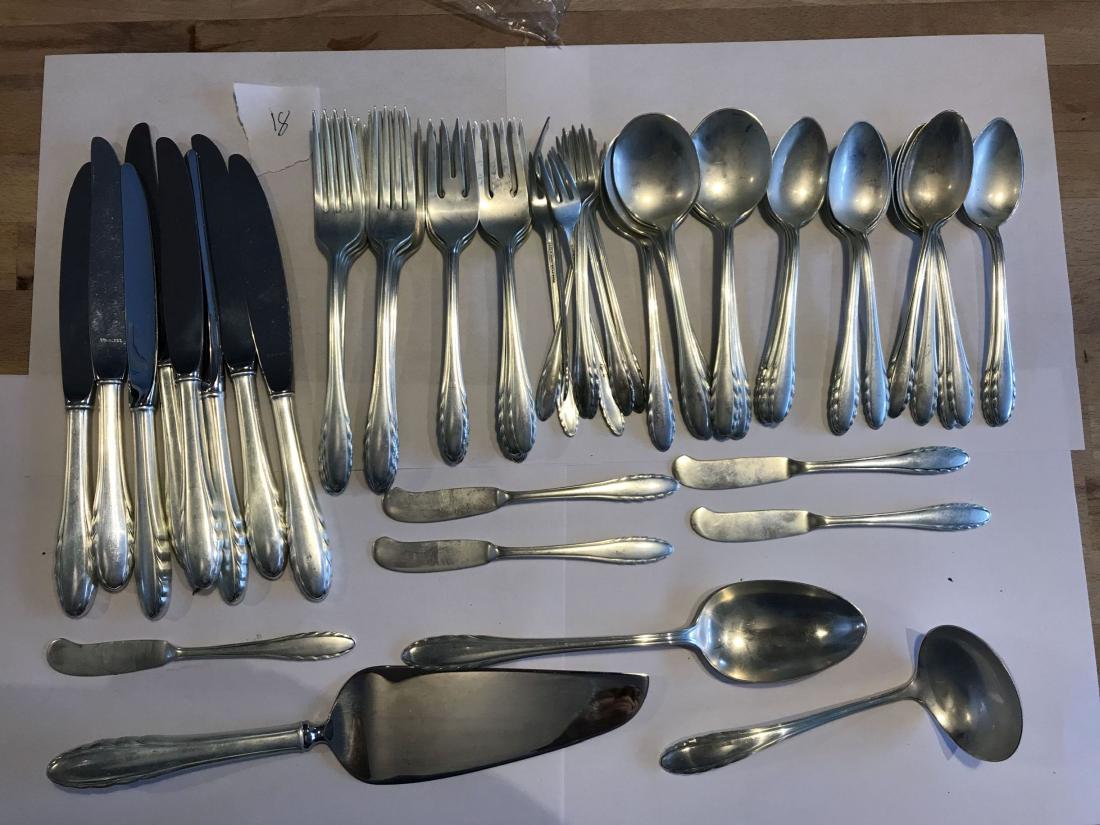 SERVICE FOR 8 GORHAM  STERLING SILVER IN THE "LYRIC" (1 of 4)